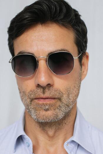 Bilge Karga Vilda Silver Black Gradient Men's Sunglasses