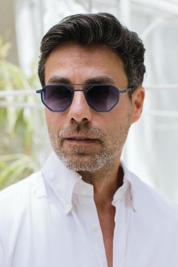 Bilge Karga Men's Sunglasses - Alaca Blue Gradient