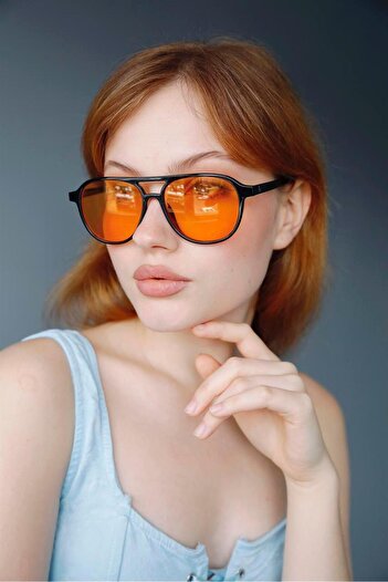 Bilge Karga Richard Black Orange Sunglasses