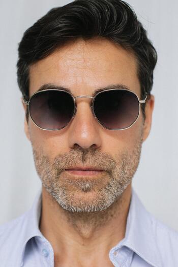Bilge Karga Vilda Silver Black Gradient Men's Sunglasses