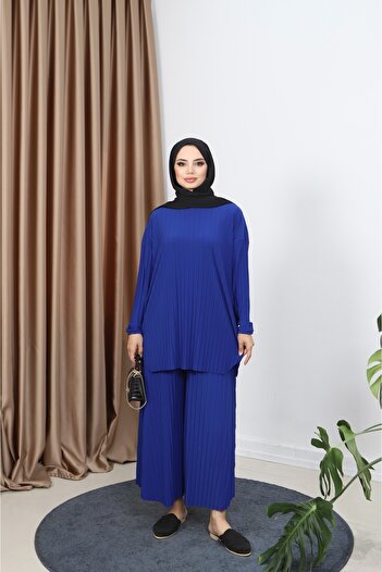 NİSUM MODA Pleated Trousers Set