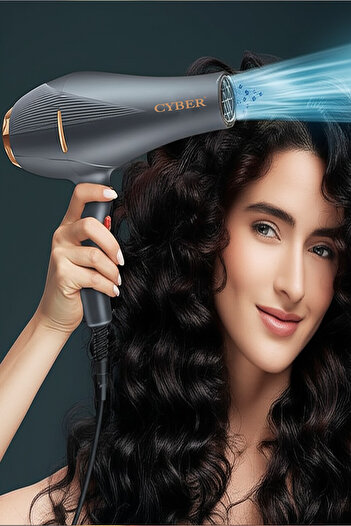 Cyber Professional Hair Dryer 6000w | Hot & Cold Air | With Light | Model Cyhd9953p