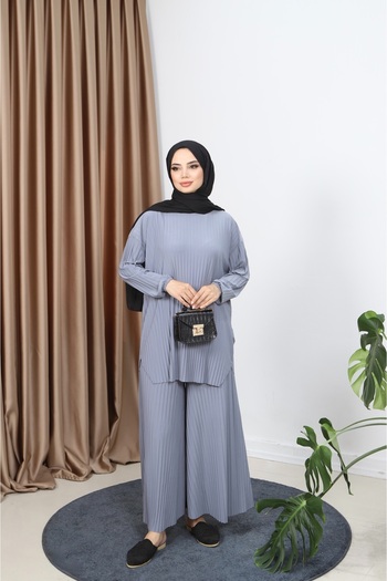NİSUM MODA Pleated Trousers Set