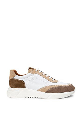 Deery Genuine Suede Mink Color Men's Sneakers