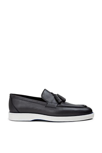 Deery Genuine Leather Gray Men's Loafer Shoes