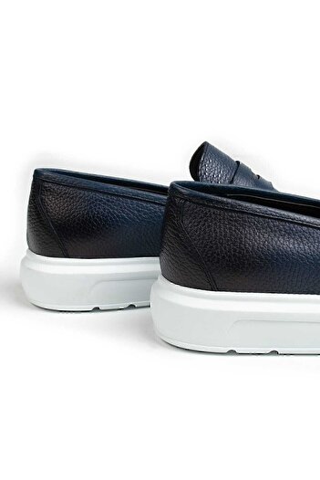 Deery Ανδρικό Loafer από γνήσιο δέρμα μπλε Comfort