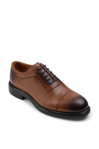 Deery Ανδρικά παπούτσια casual από γνήσιο δέρμα Tan Color