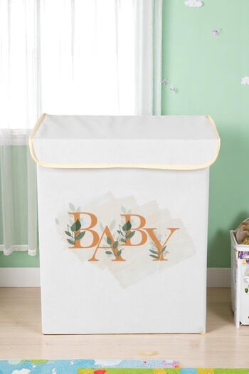 İronika Baby Box with Lid Closet Organizer Toy Items Laundry Storage Box Organizer