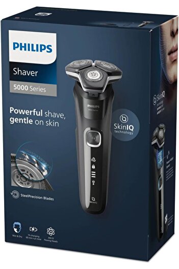 Philips Electric Shaver Series 5000, Wet & Dry with Charging Stand