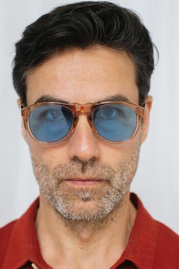 Bilge Karga Bennett Nude Blue Men's Sunglasses