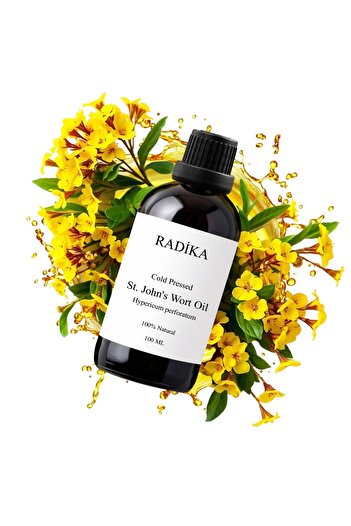 Radika Aromatherapy 100 ml třezalkového oleje - Johanniskrautöl, 100% uzdu, BIO, Naturálně