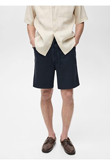 MANGO Man Corded Jeans Shorts
