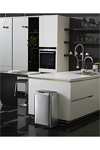EKO Mirage 30l Sensor Trash Bin – Brushed Stainless Steel, Soft-close, Fingerprint-resistant