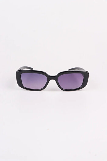 Eyesofia Jack Unisex Square Star Detailed Black Colored Glass New Season Popular Sunglasses