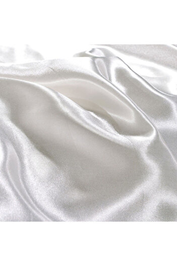 Generic 2-piece Simple Solid Colour Pillow Case Cover Silk White 50*70cm