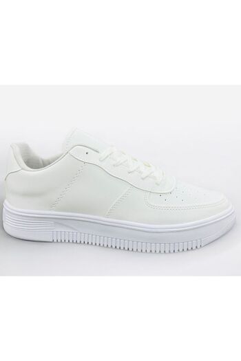 KANTEX Anatomical Flexible Sole Daily Lace-Up White Sports Shoes Ergonomic Comfortable Breathable Soft035