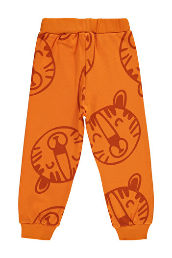 Civil Boys 2-5 Years Old Boy's Sweatpants - Dark Orange