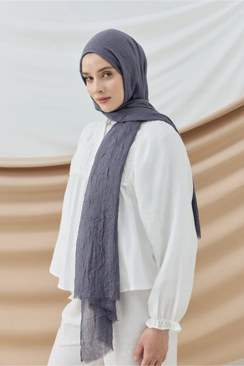Modakaşmir Bamboo Shawl Anthracite