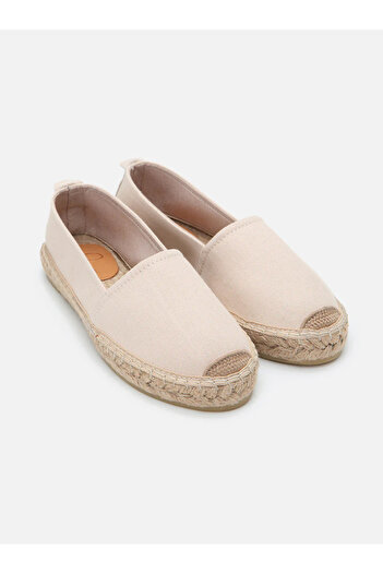 Su Espadril Aileen Ekru Kadın Düz Espadril