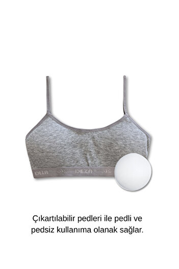 GizaKids 95% Cotton Girls' Thin Strap Training Bra Set of 4 |   Half Athlete