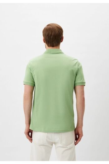 BOSS Men's Green Polo Neck T-shirt