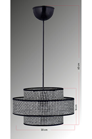 Emg DesiGn Doğal Hazeran Rattan 3 Katlı Pasta Sarkıt Avize Çocuk Odası Yatak Odası Salon Mutfak Hol Rattan01,