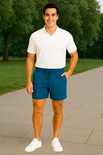 armicem “Cool & Clean: Men's Polo Neck + Shorts Set”