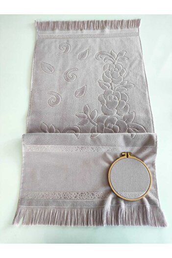 sarra 50x90см SARRA ETAMİN SAÇAKLI HAVLU - MÜRDÜМ
