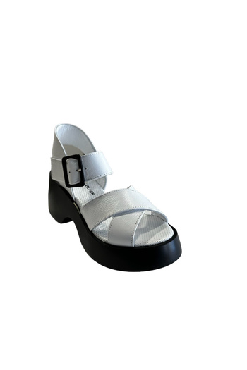 Castle Black 42627 Women's Genuine Leather Summer Shoes White
