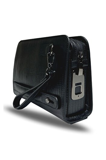 AYAZ DERİ Nous – Genuine Leather Handbag with Fingerprint Reader