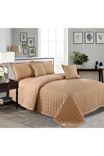 GENERAL Ming Lee Compressed Quilt Set Double-Sided 4-Piece Microfiber Beige Single