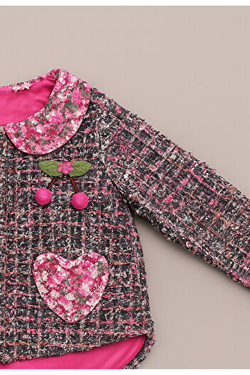 For My Baby Baby Collar Pocket Detailed Jacket