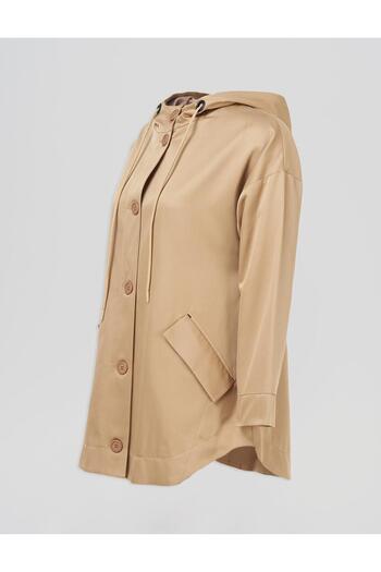 KYR Punto Stitched Hooded Cap Beige
