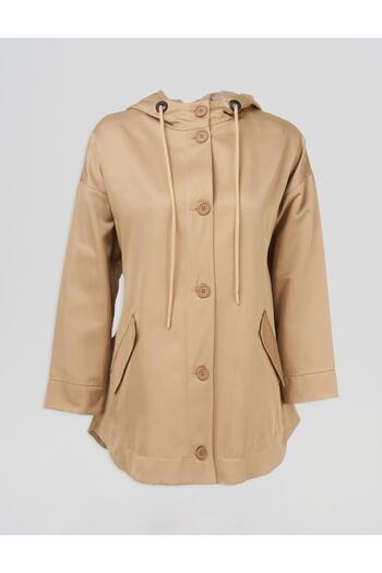 KYR Punto Stitched Hooded Cap Beige