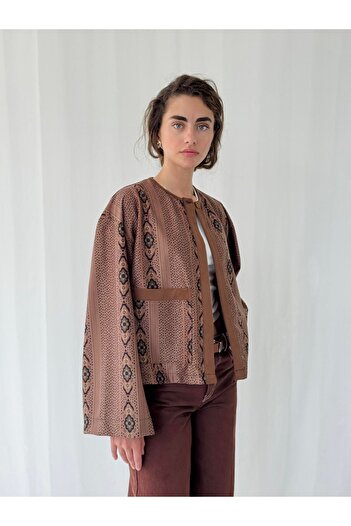 Retrobird Poncho Lightweight Jacket Women Mink
