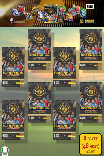 Panini Club World Cup 25 Footballer Cards - Pack of 8 (48 Cards)