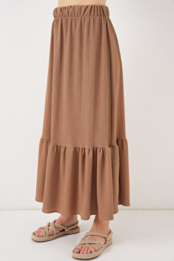 Bigdart 1886 Long Knitted Skirt - Camel