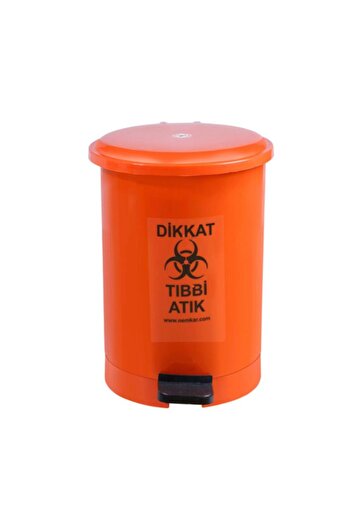 NEMKAR Orange 40 Liters Pedal Sanitary Medical Waste Bucket