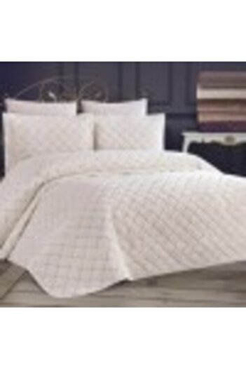 DOWRY Velvet duvet cover 250x260 cm with 2 pillowcases, Dessert Cream