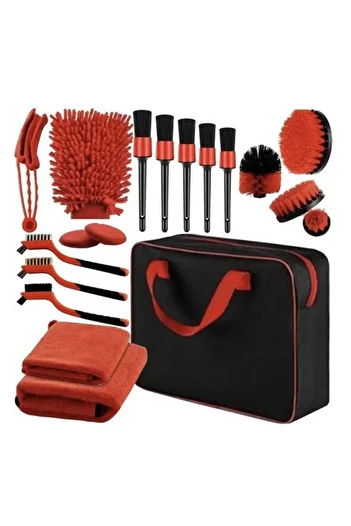 ideal STORE idealSTORE 18 Piece Car Detailing Set, Body Elements, Dashboard, Rims, Includes 5 Detail Brushes