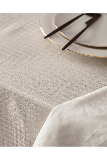 Madame Coco Clarice Tablecloth - Beige - 160X300 cm