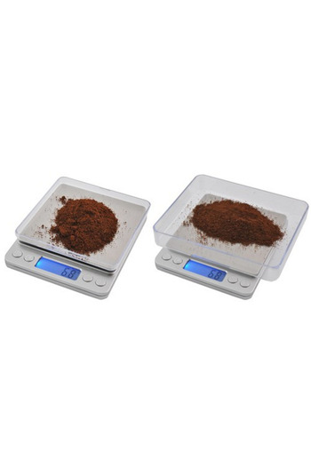 ideal STORE idealSTORE Kitchen Scale, Includes 2 Weighing Containers, Measurement Accuracy: 0.1 g, Dis