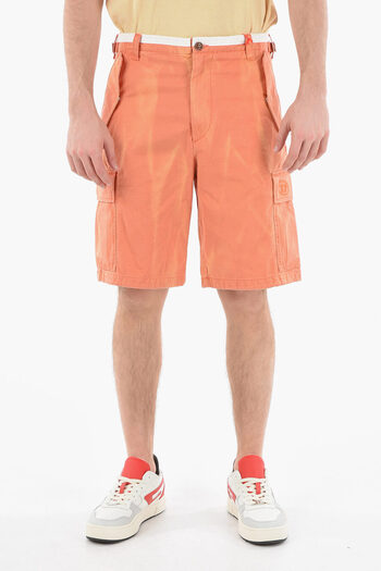 Diesel Cotton P-Atlan Cargo Shorts With Belt Loops