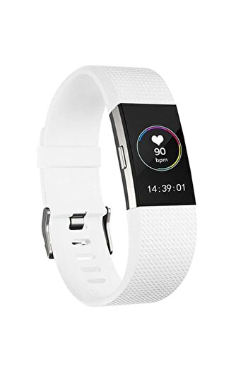Edman Strap for Fitbit Charge 2, size S, White