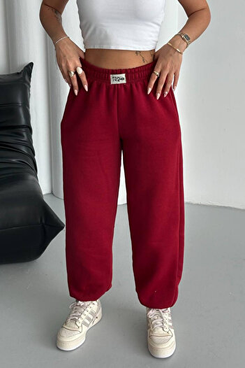 Bliss Women's High Waist Elastic Leg Relaxed Cut Winter Sweatpants