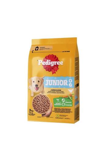 Pedigree , Hrana Uscata Pentru Caini, Junior M/l, Cu Pui Si Legume, 3 Kg