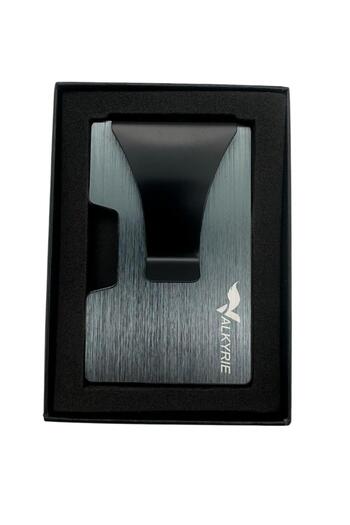 valkyrie Minimalist Metal Card Holder with Smart Mechanism Rfid Proof Stylish Durable 15-25 Card Capacity