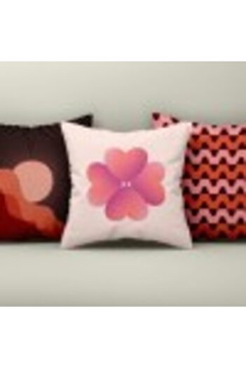 Lenjerii Deosebite Set 3 decorative pillow covers 43x43cm, Romantic Design