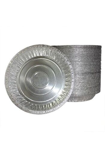 Generic Disposable 9-inch Aluminum Foil Tart/Pie Pans (Pack of 8 pcs)