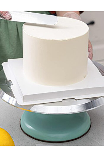 Generic Revolving cake stand for decorating cakes, tarts, pastries, cupcakes, and cookies, round and rotating